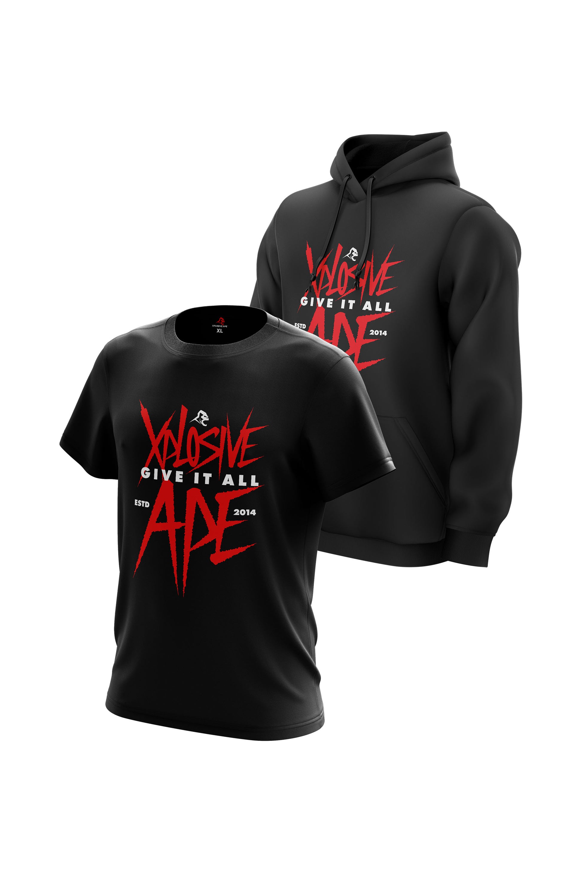 XAPE Apevolution Hoodie & Tee - Black