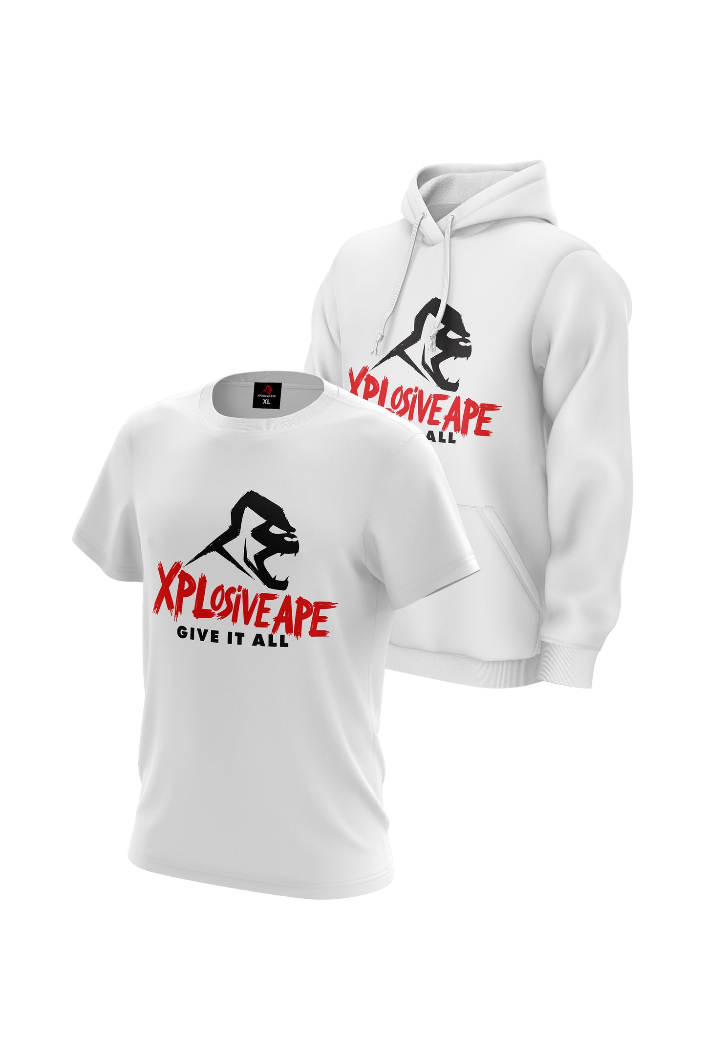 XAPE Primal Roar Hoodie & Tee - White