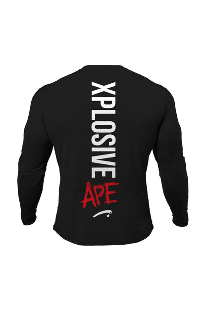XAPE Graffiti V2 Long Sleeve Tee - Black