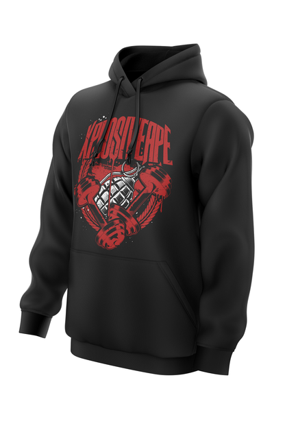 XAPE Grenade Hoodie &Tee Combo - Black