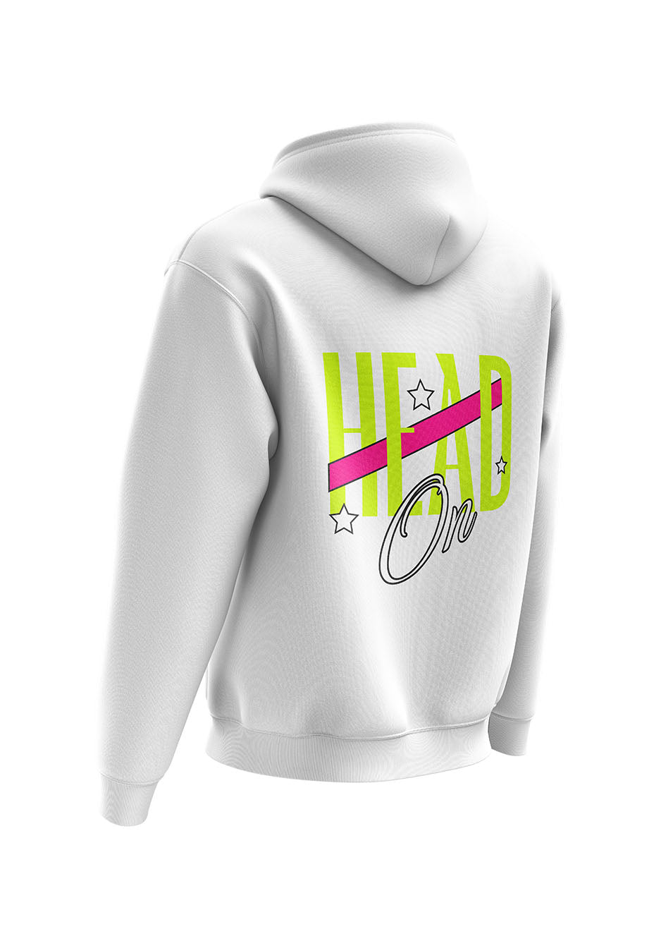 Untold Studios Head On Typography Logo Hoodie - White