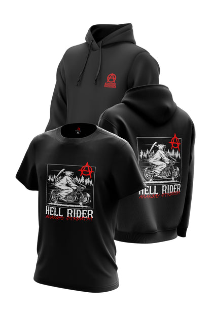 AS Hell Rider Hoodie & Tee Combo - Black