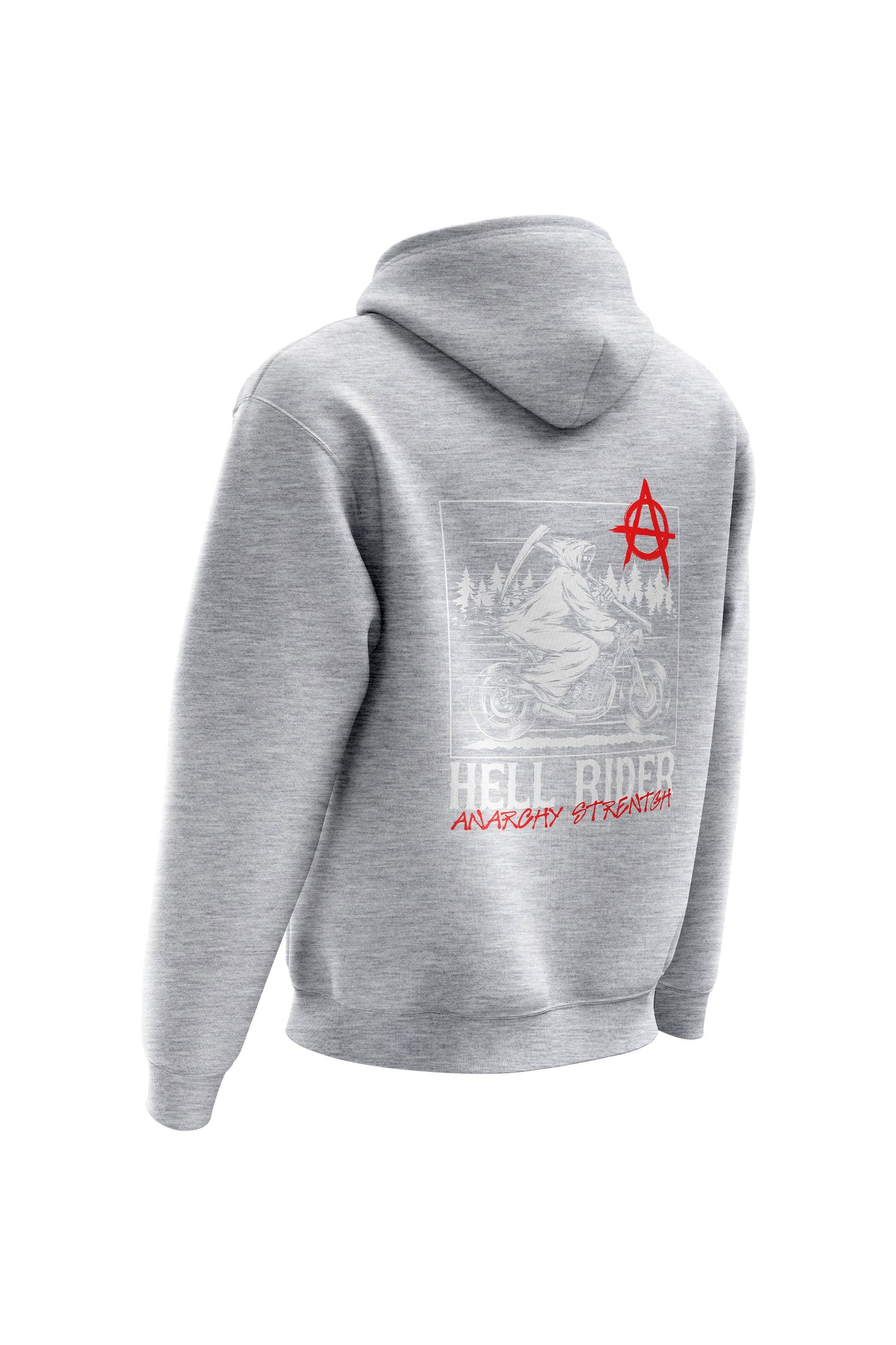 AS Hell Rider Hoodie - Heather Grey