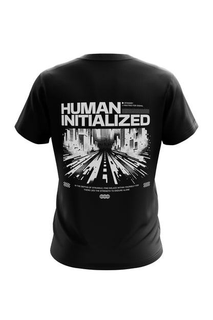 Untold Studios Human Initialized Urban Streetwear Tee - Black