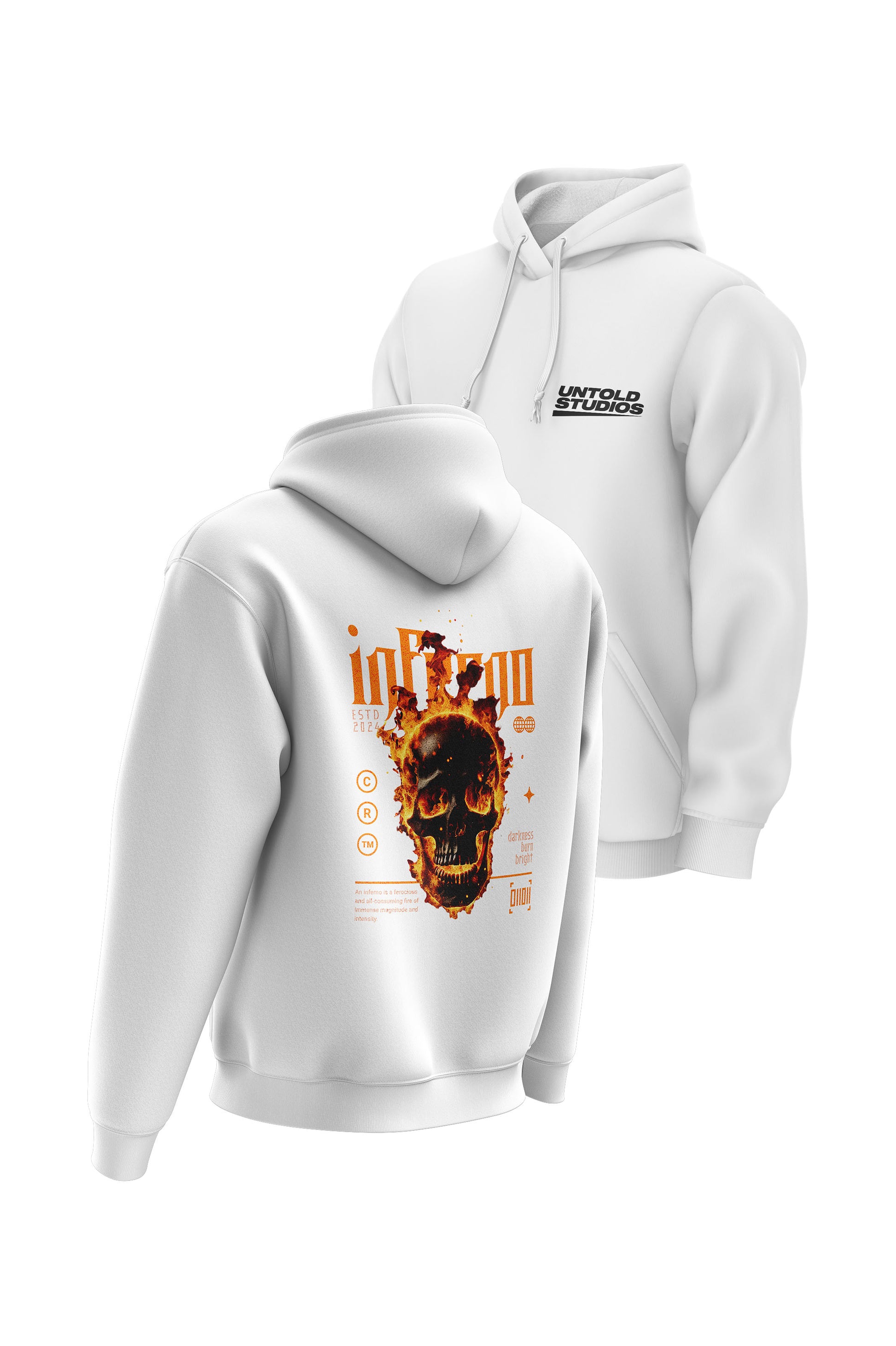 Untold Studios Inferno Hoodie - White