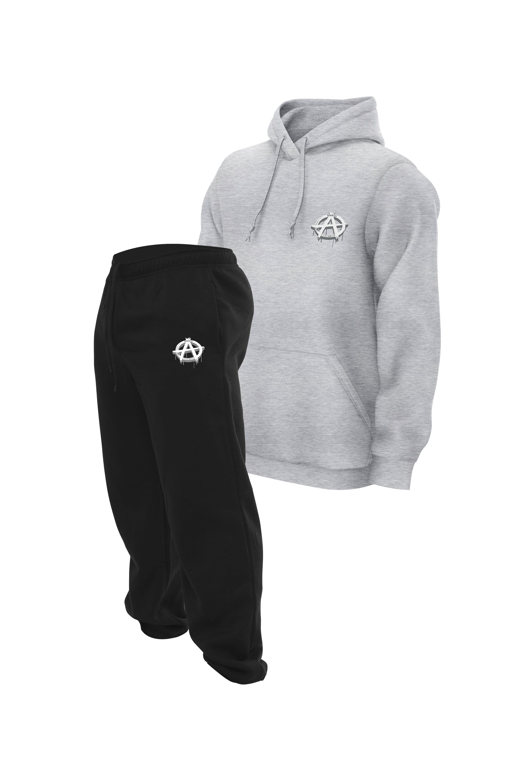 AS 3D Hoodie & Joggers Combo - Sports Grey/Black