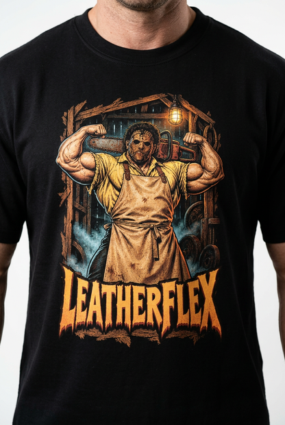 XAPE Leather Flex Tee - Black