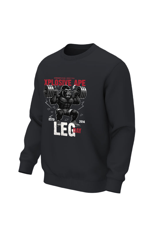 XAPE Leg Day V4 Sweatshirt - Black