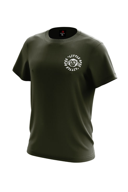Little Apes Classic Logo Tee - Forest Green