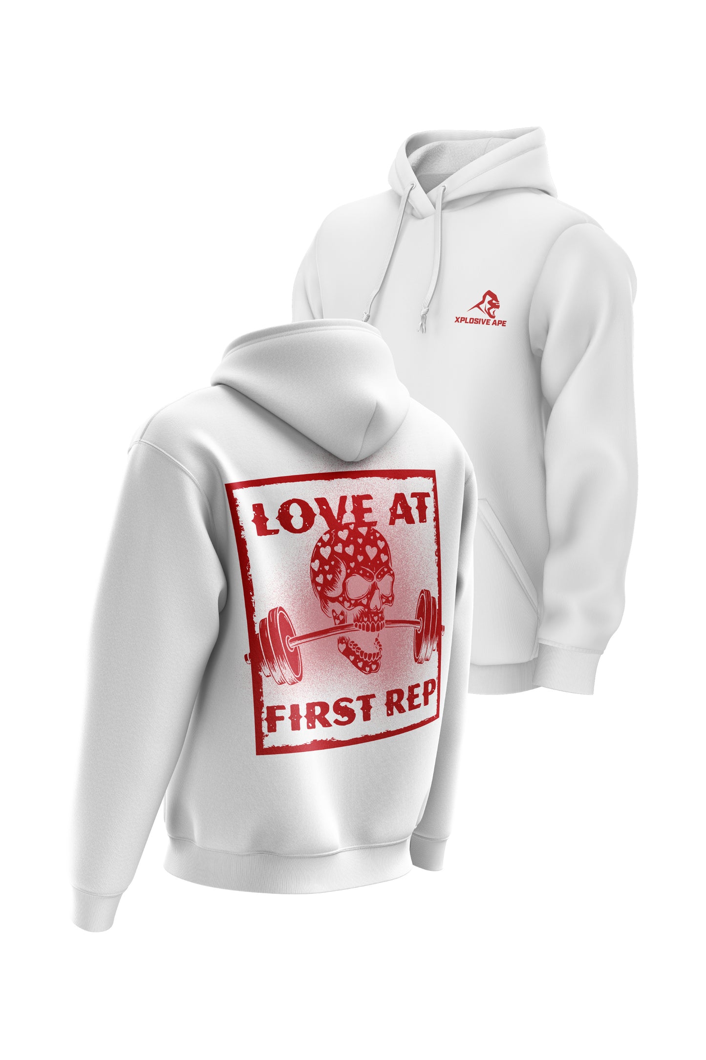 XAPE Rep Love Hoodie - White