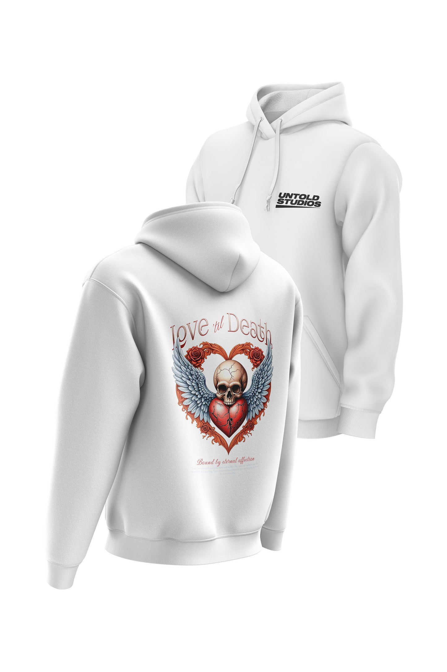 Untold Studios Love till Death Hoodie - White