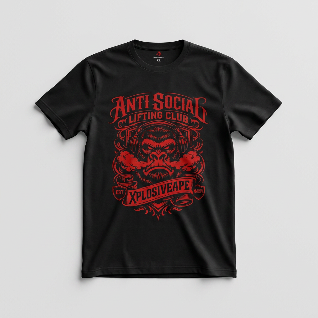 XAPE Antisocial Tee - Black