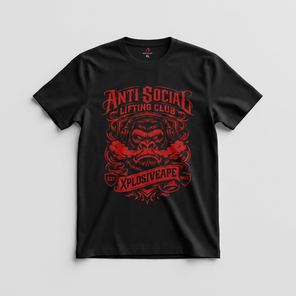 XAPE Antisocial Tee - Black