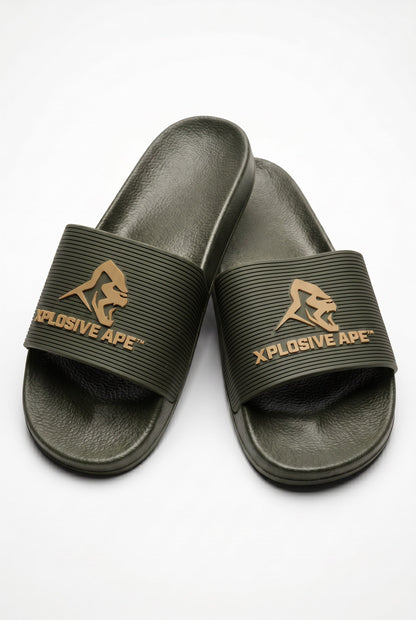 XAPE Prime Logo Sliders - Khaki