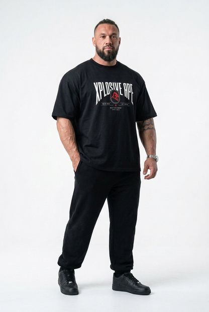 XAPE Fight Circuit Ultra Oversized Tee - Black