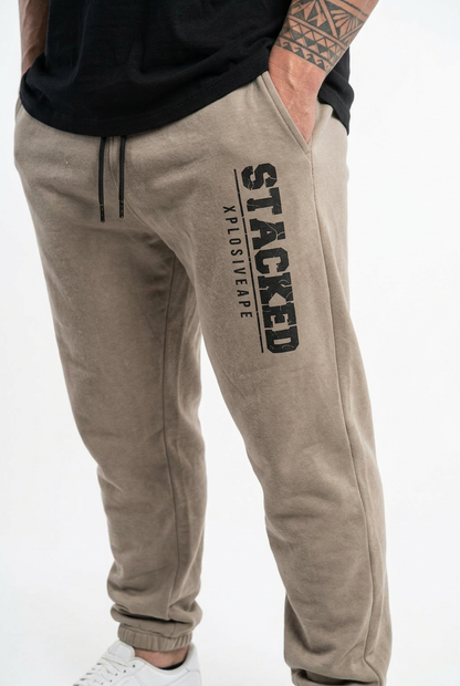 XAPE Stacked Joggers - Sand