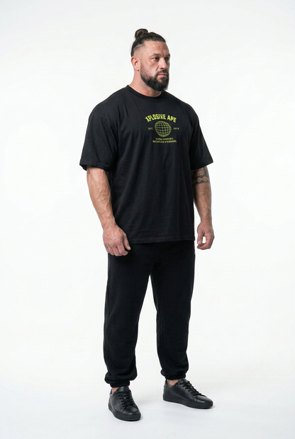 XAPE Mentality Program Ultra Oversized Tee - Black