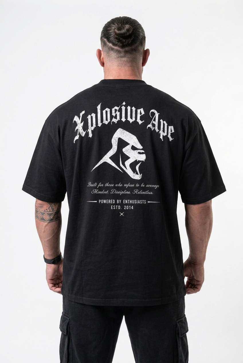 XAPE Built By Instinct Ultra Oversized Tee - Black