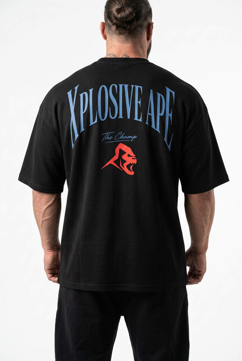 XAPE Iron District Oversized Tee - Black