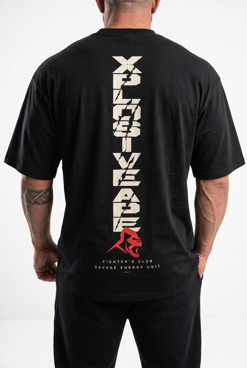 XAPE Vertex Oversized Tee - Black