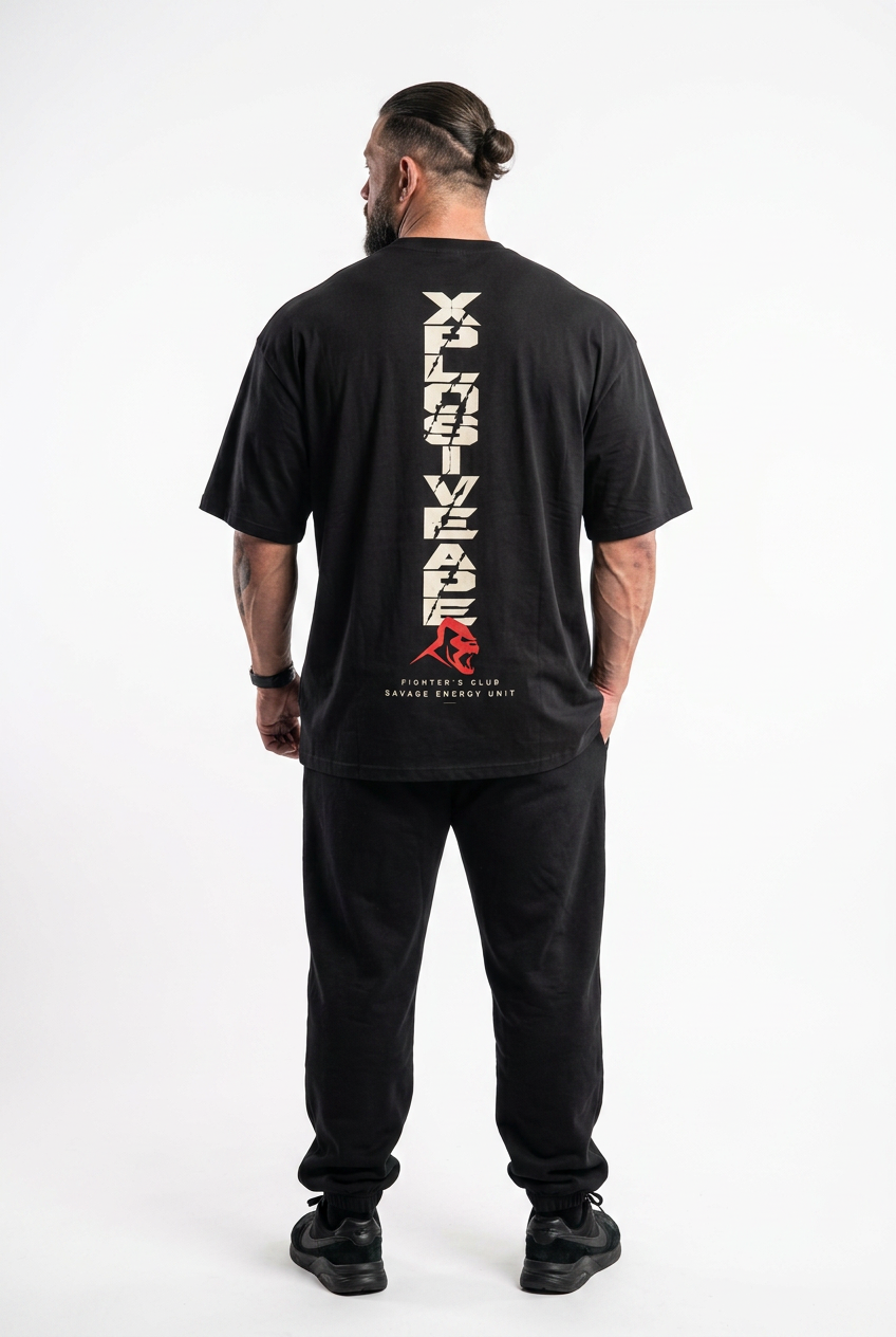 XAPE Vertex Oversized Tee - Black