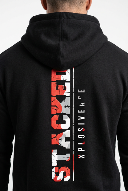 XAPE Stacked Hoodie - Black