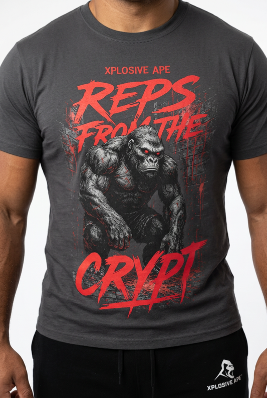XAPE Reps From The Crypt Tee - Charcoal