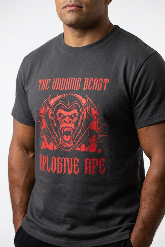 XAPE Vampire Ape Tee - Charcoal