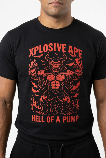 XAPE Hellfire Pump Tee - Black