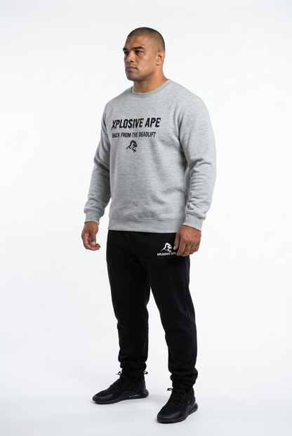 XAPE Back From The Deadlift Sweatshirt - Sports Grey