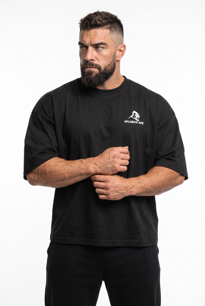 XAPE Primal Crest Ultra Oversized Tee - Black