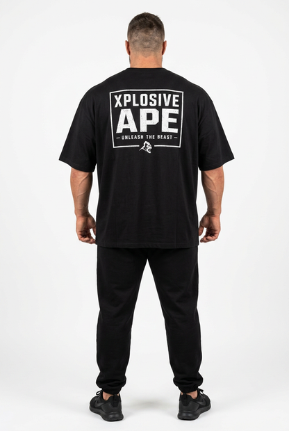 XAPE Unleashed Ultra Oversized Tee - Black