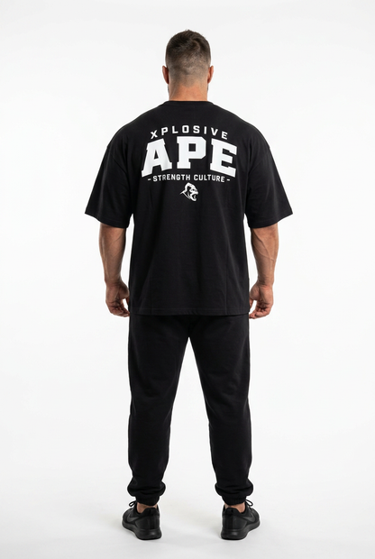 XAPE Strength Culture Ultra Oversized Tee - Black