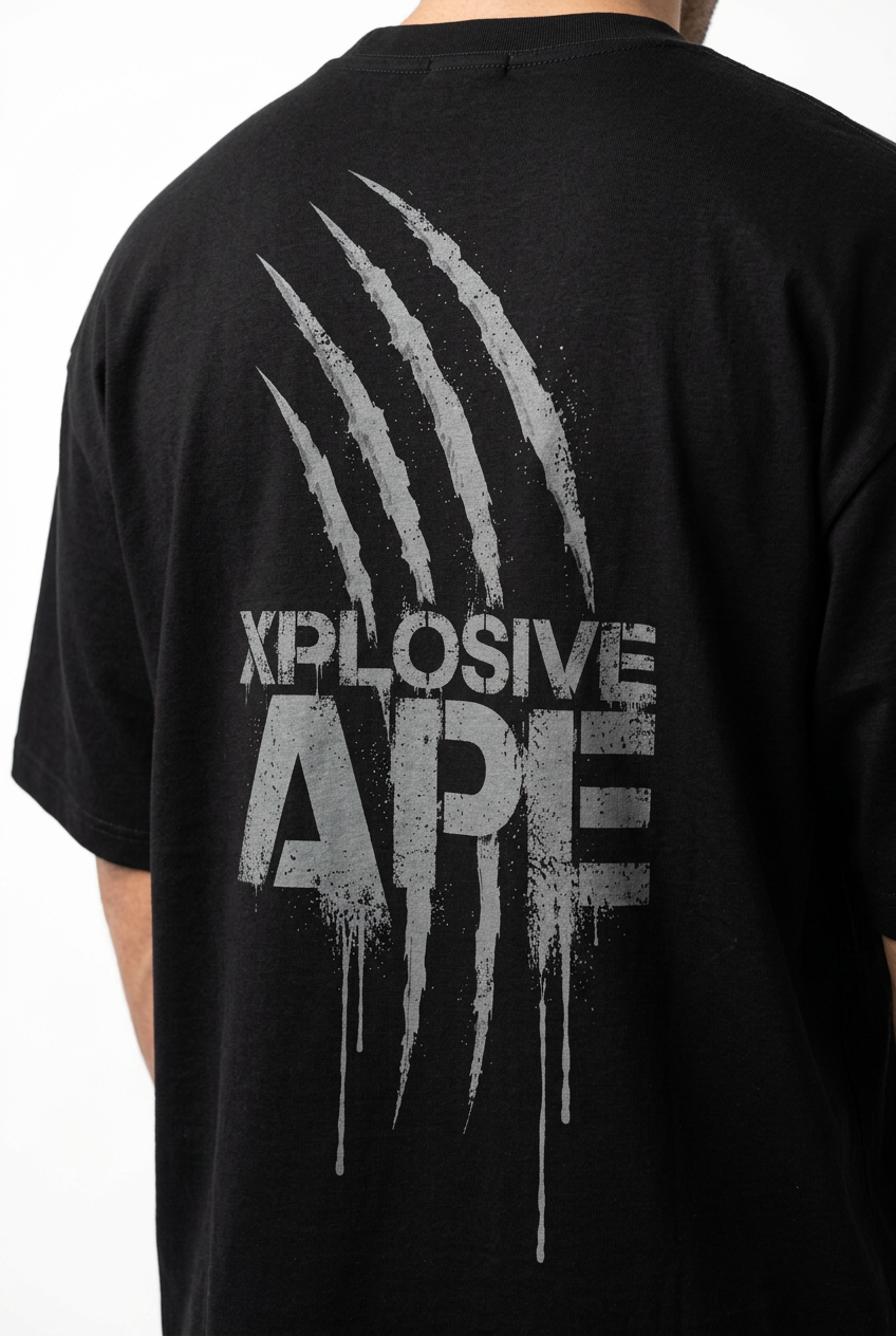 XAPE Scar Ultra V1 Oversized Tee - Black