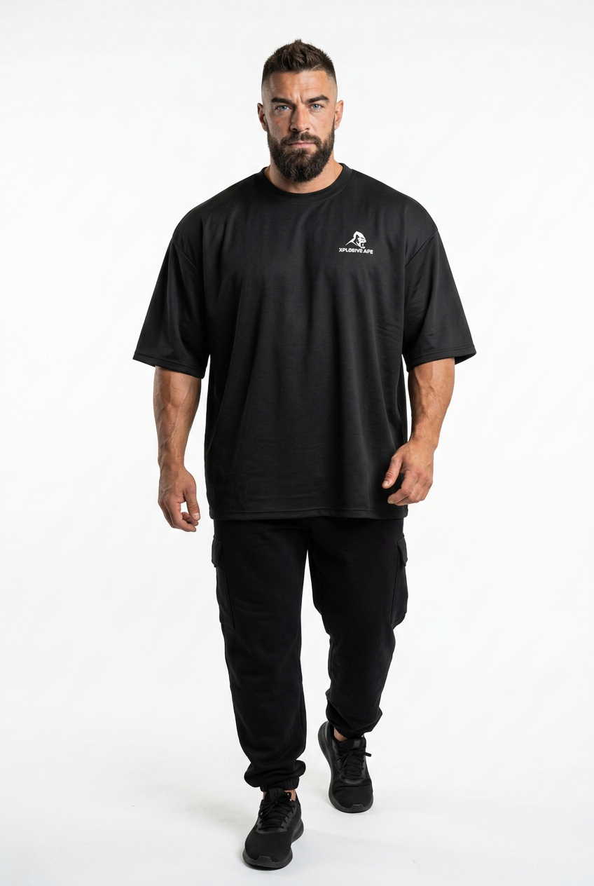 XAPE Relentless Drive Ultra Oversized Tee - Black