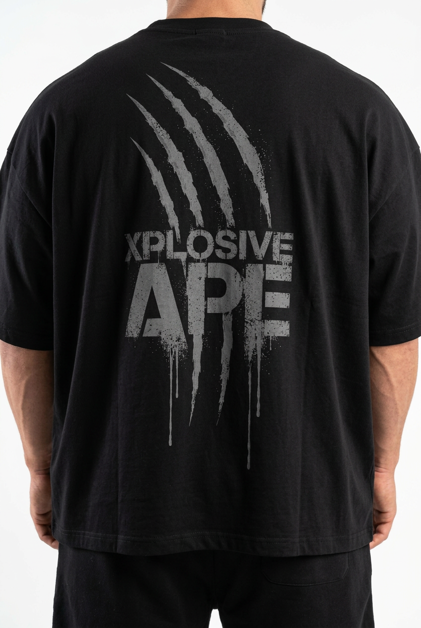 XAPE Scar Ultra V1 Oversized Tee - Black