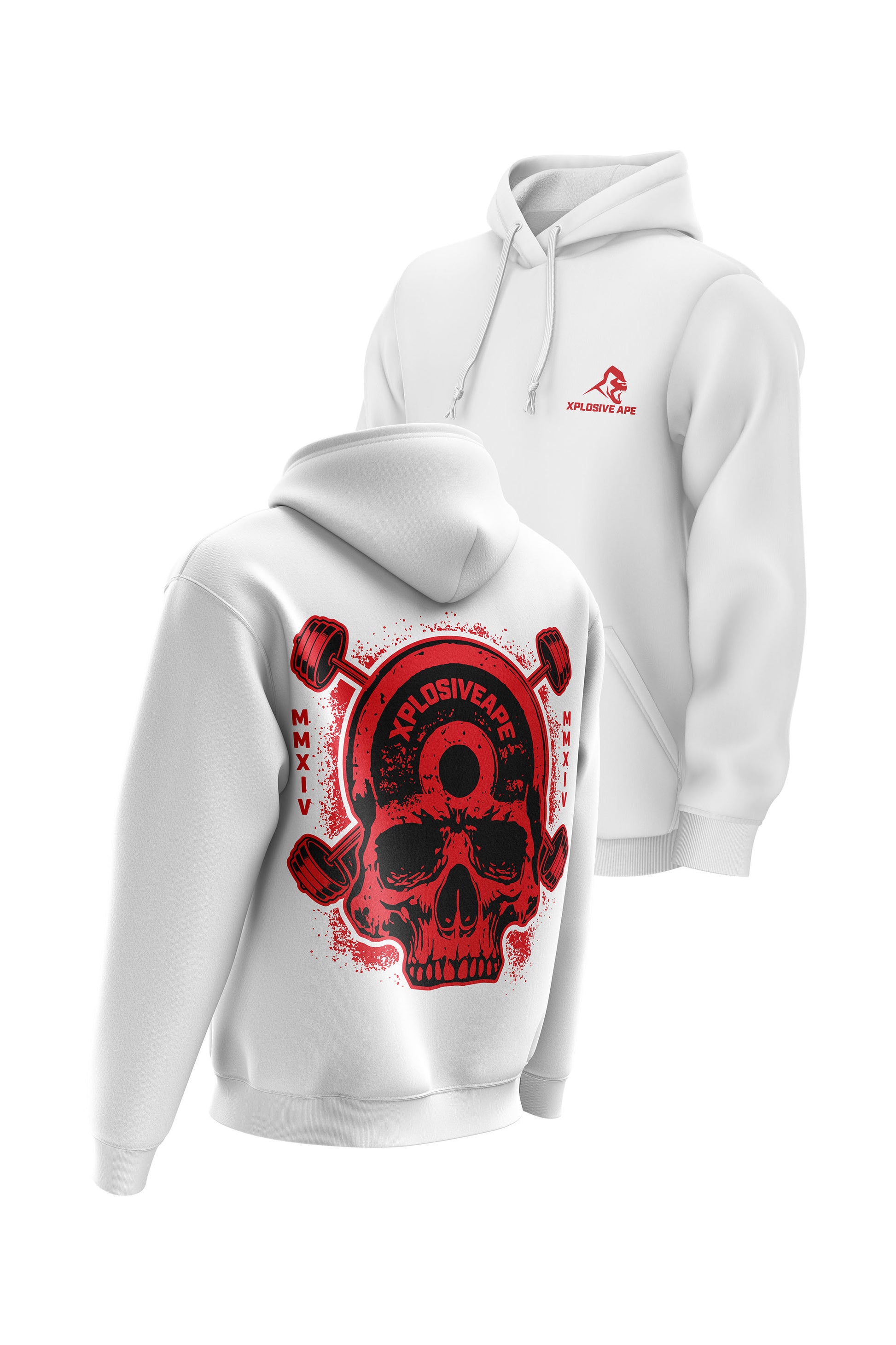 XAPE Metalhead Hoodie - White