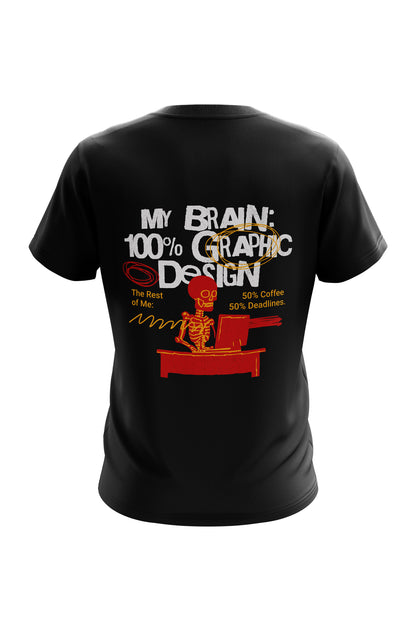 Untold Studios My Brain Tee - Black