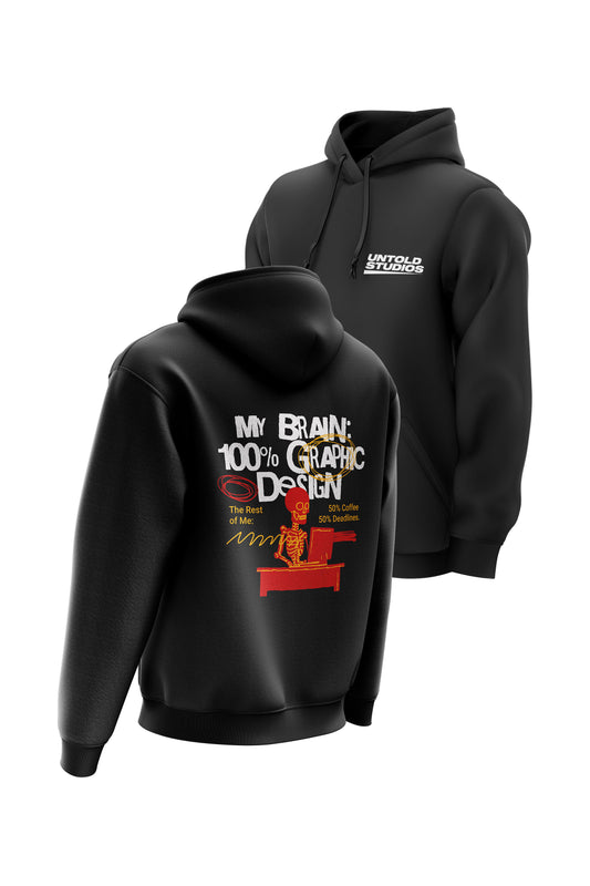 Untold Studios My Brain Hoodie - Black