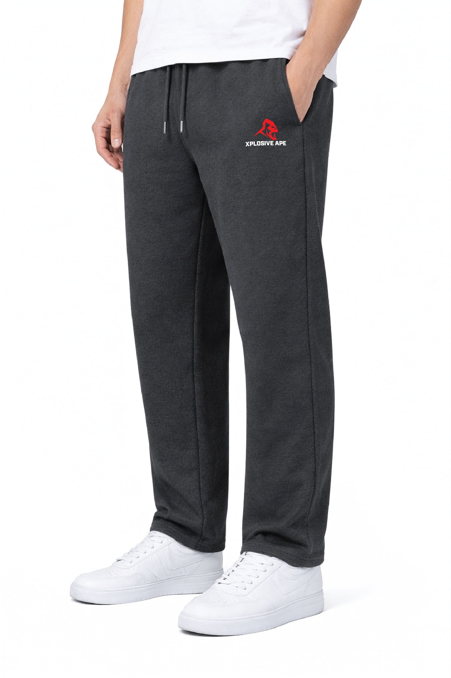 XAPE Original Logo Relaxed Fit Joggers - Charcoal