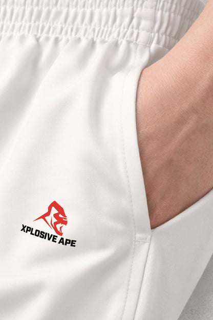 XAPE Original Logo Performance Shorts - White