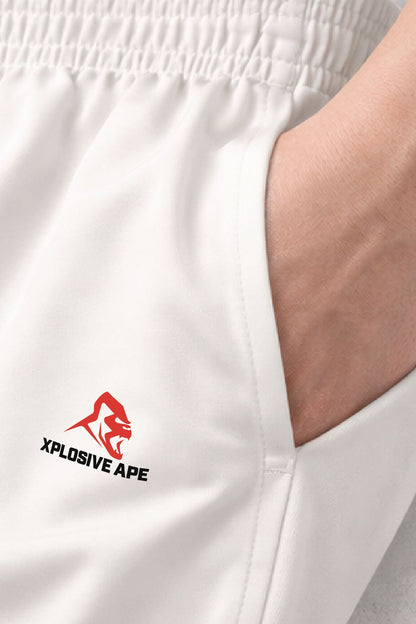XAPE Original Logo Performance Shorts - White