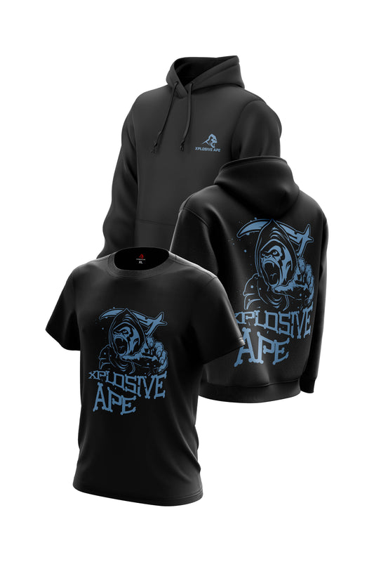 XAPE Reaper Hoodie & Tee Combo - Black