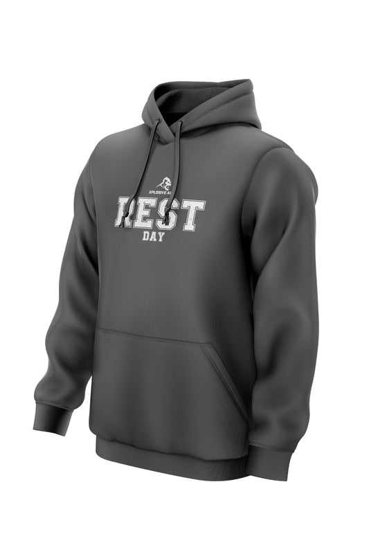 XAPE Rest Day V1 String Hoodie - Charcoal
