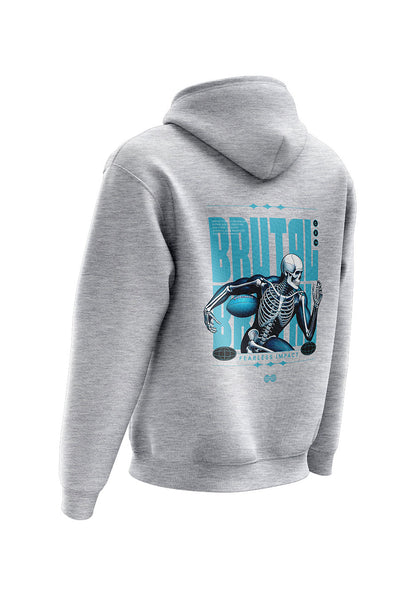 Untold Studios Rugby Skull Hoodie - Grey