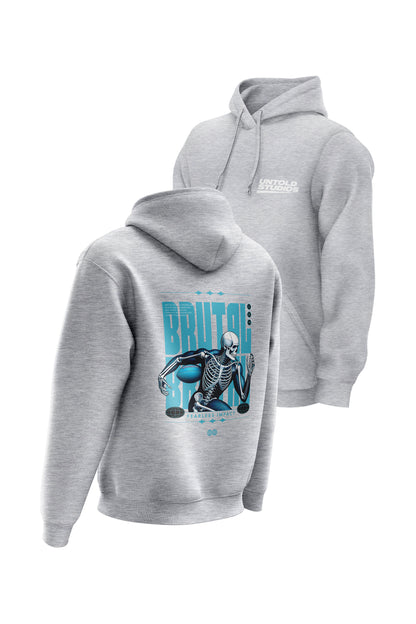 Untold Studios Rugby Skull Hoodie - Grey