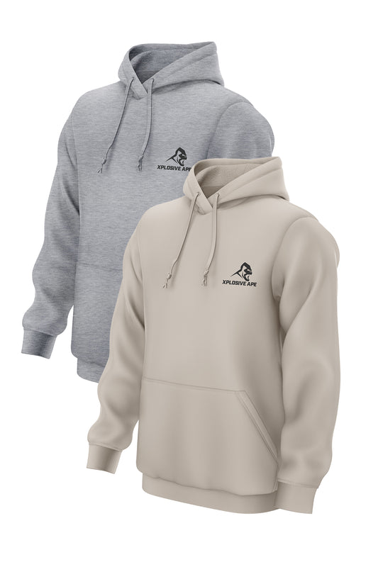 XAPE Essential 2 Hoodies Combo - Sand/Sports Grey