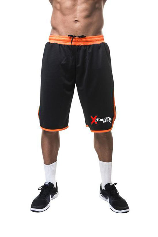 XAPE Diana Shorts - Black/Orange