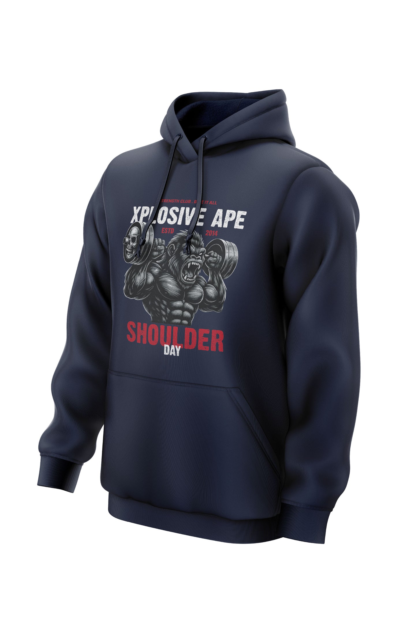 XAPE Shoulder Day V4 String Hoodie - Navy