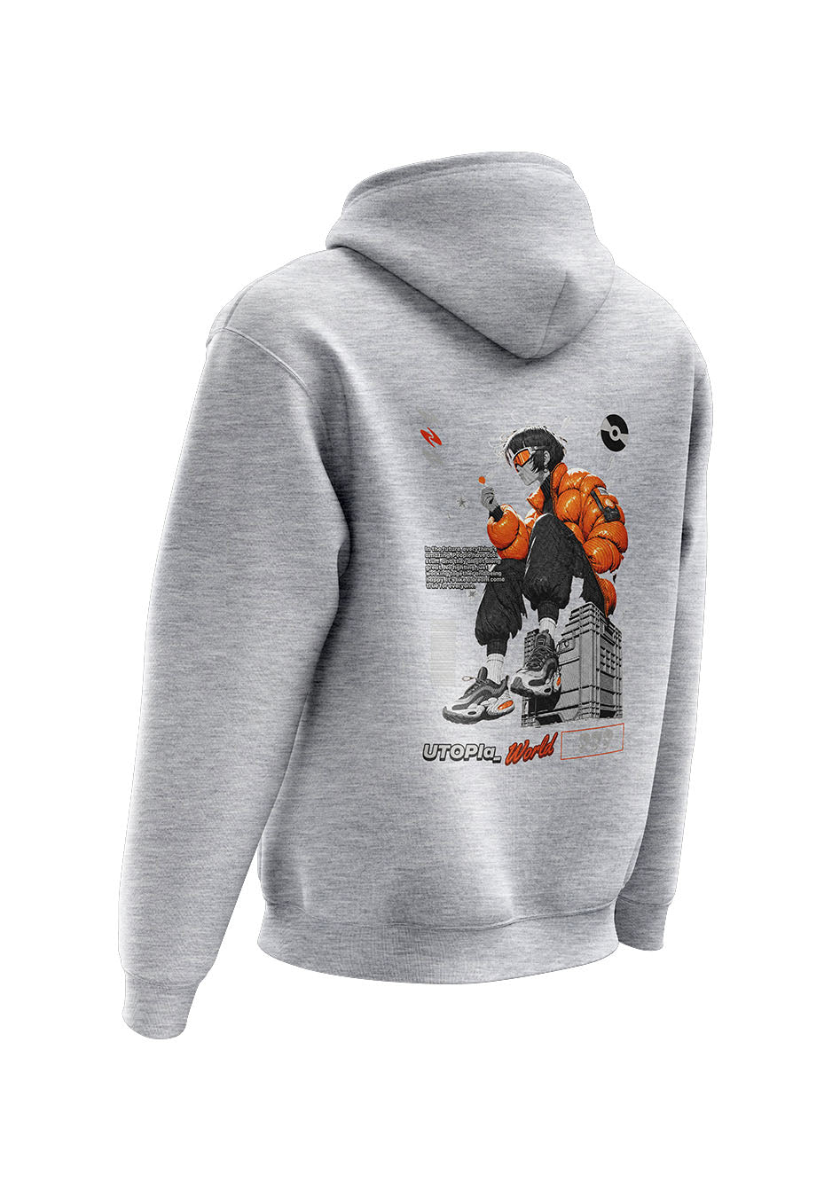 Untold Studios Street Fashion Hoodie - Grey